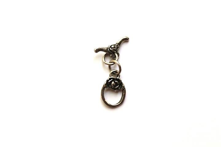 Gold Rose Toggle, Rose Toggle, Britannium Toggle, Pewter Clasp, Pewter Toggle, Britannium Clasp, Rose Charm, Flower Clasp, Britannium