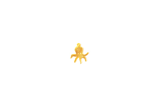 Small Octopus Charm | Nautical Sea Life Pendant | Tiny Ocean Charm for Jewelry | Marine Animal Charm | DIY Necklace & Bracelet Supply
