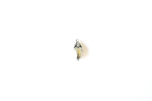 3D Eggplant Charm | Aubergine Vegetable Pendant | Food Jewelry Charm | Tiny Garden Charm | DIY Necklace, Bracelet & Earring Supply