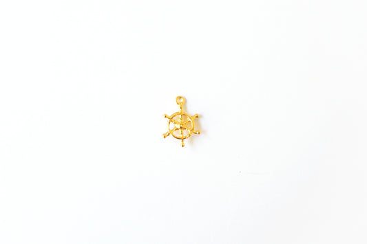 Ship Wheel Charm | Nautical Jewelry Pendant | Sailor Boat Wheel Charm | Ocean Beach Charm for Bracelets, Necklaces & EarringsShip Wheel Charm | Nautical Jewelry Pendant | Sailor Boat Wheel Charm | Ocean Beach Charm for Bracelets, Necklaces & Earrings