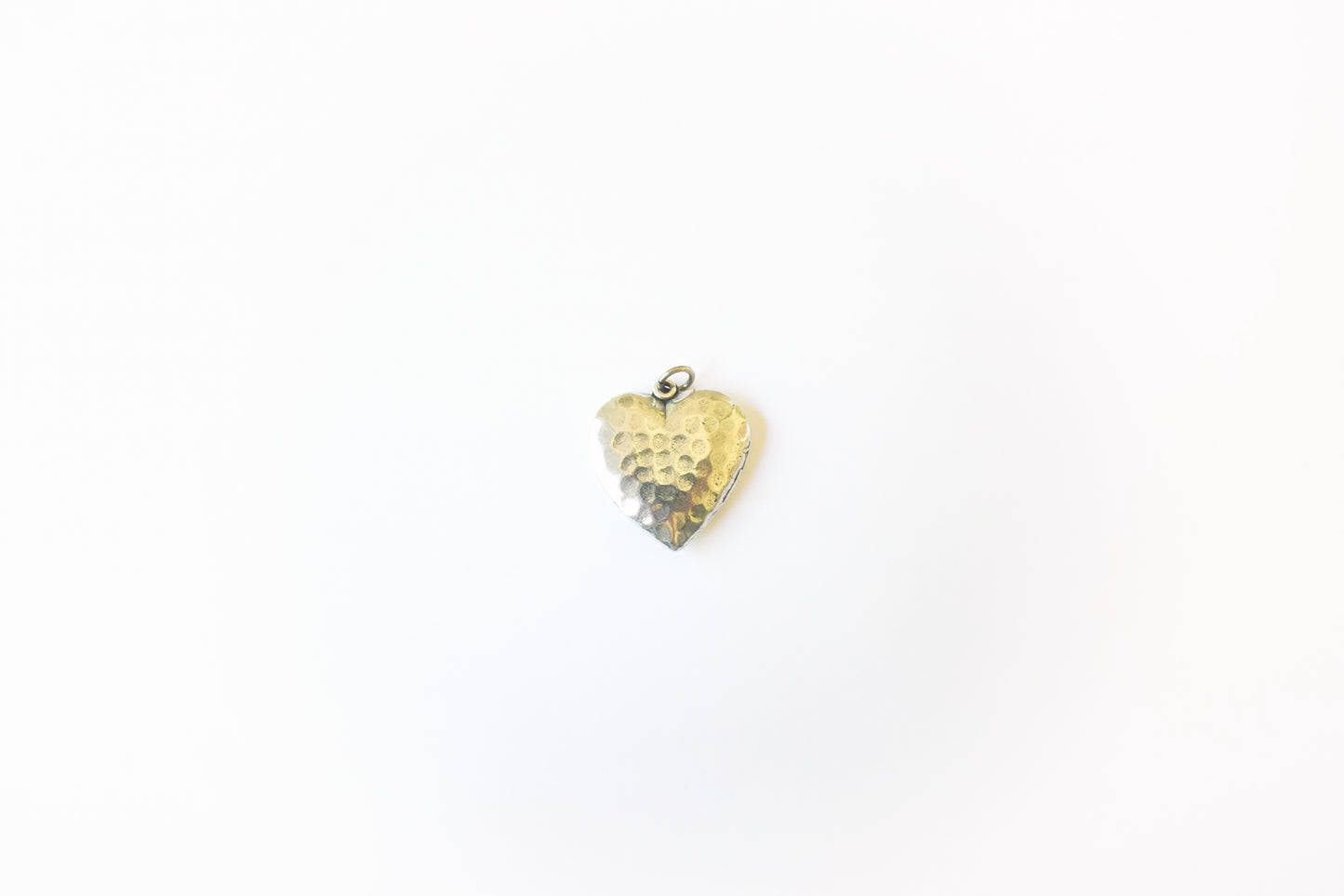 Hammered Heart Charm – Britannium Jewelry Making Pendant | Silver or Gold Finish | Rustic Heart Connector for Earrings, Necklaces & Bracelets