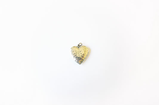 Hammered Heart Charm – Britannium Jewelry Making Pendant | Silver or Gold Finish | Rustic Heart Connector for Earrings, Necklaces & Bracelets