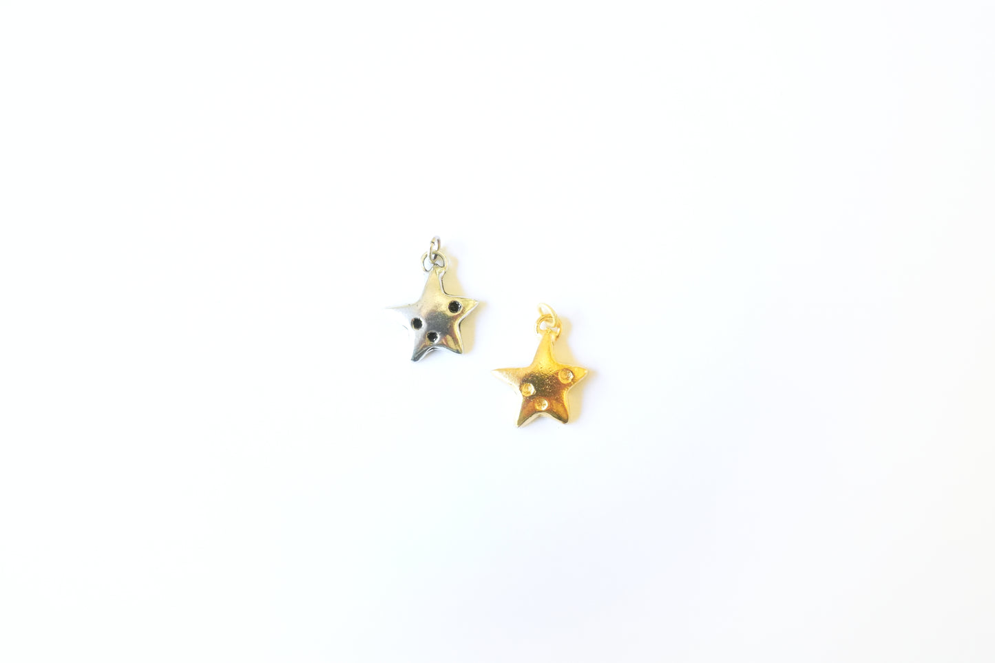 Celestial Star Charm – Britannium Star Pendant | Silver or Gold Finish | Artisan Jewelry Making Charm for Necklaces, Bracelets & Earrings