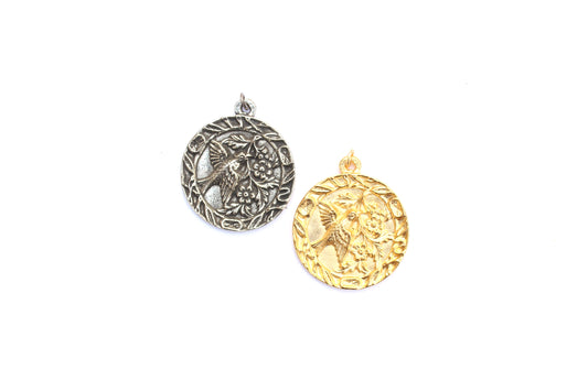 Flight of Nature Pendant in Britannium – A Harmonious Garden Soars