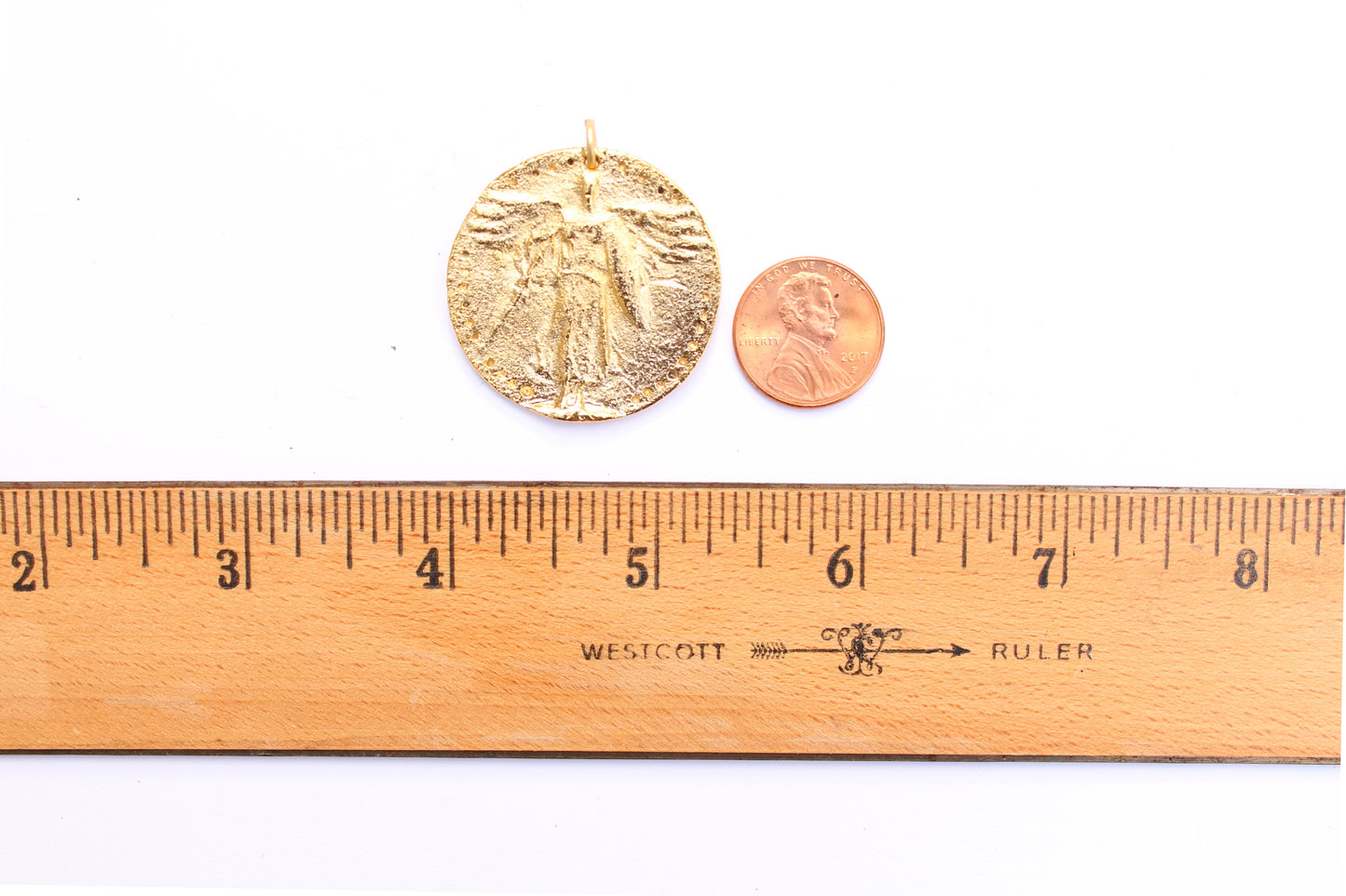 St. Michael Pendant in Britannium - Large – Guardian of Strength and Courage