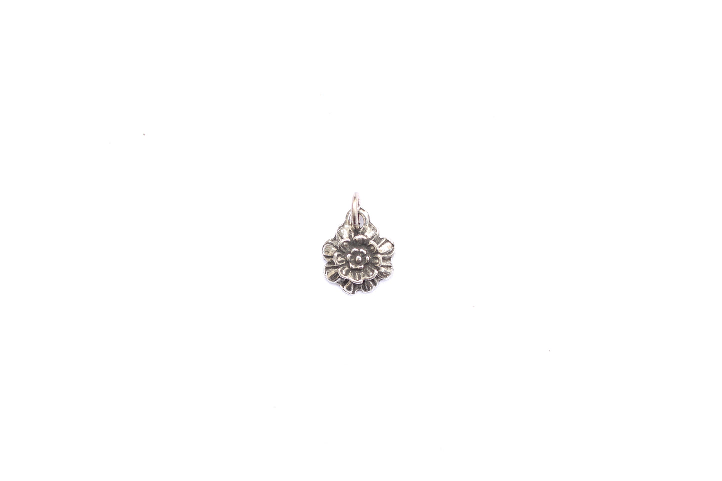 3D Tiny Flower Charm in Britannium – The Mini Collection - Delicate Beauty