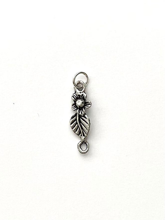 Flower Charm, Flower Connector, Flower Pendant, Connector, Gold Charm, Silver Charm, Flower Jewelry, Jewelry Supplies, Gold Pendant