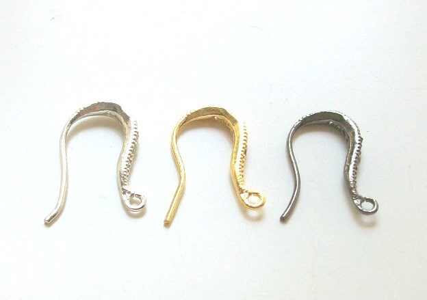 Fancy Earwires for Jewelry Making, Embellished Earwires, Jewelry Making Supply, Jewelry Finding, CZ Earwire, CZ Components,Jewelry Component