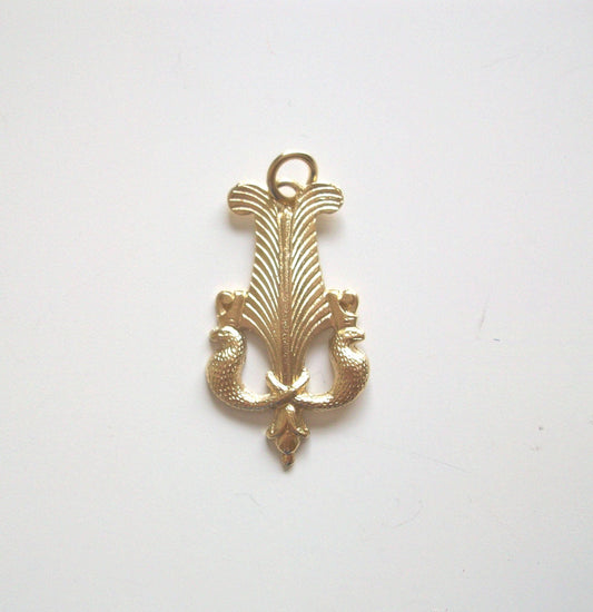 Snake Charm, Deco Charm, Silver Component, Silver Charm, Gold Charm, Britanium, Pewter Charm, Vintage Jewelry, Pendant, Earring Component