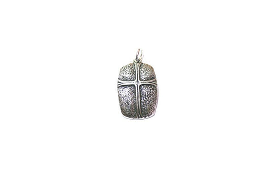 Cross Shield Charm, Christian, Pewter Charm, Britannium, Gold Cross, Gold Charm, Silver Pendant, Silver Charm, Charm Bracelet, Crucifix