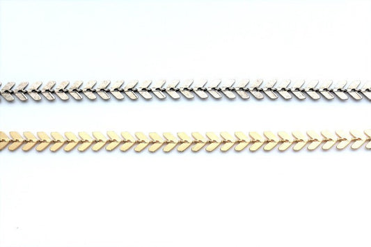 Chevron Chain, Arrow Chain, Gold Chain, Silver Chain, Plated Chain, Chain by the Foot, Bulk Chain, Jewelry Supply, V Chain