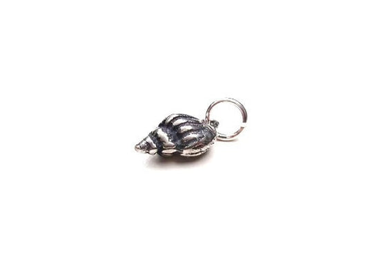 Shell Charm, Shell Earrings, Silver Shell, Beach Charm, Seashell, Nautical Charm, Nautical Jewelry, Nautical Necklace, Conch Shell