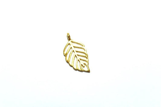 Gold Leaf Charm, Britannium Charm, Pewter Charm, Silver Leaf Charm, Nature Jewelry, Leaf Jewelry, Jewelry Making, Jewelry Supply, Fall Charm