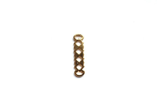 Gold Connector Component, Necklace Connector, Pewter Finding, Divider Bar, Earring Component, Jewelry Making, Jewelry Supply, Multi Strand