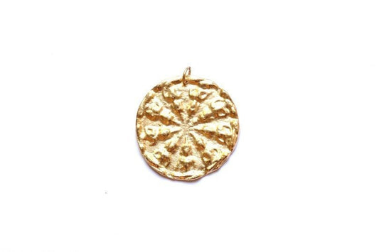 Gold Medallion Pendant, Coin Jewelry, Large Pendant, Gold Pendant, Statement Pendant, Jewelry Making, Disk Pendant, Coin Charm, Finding