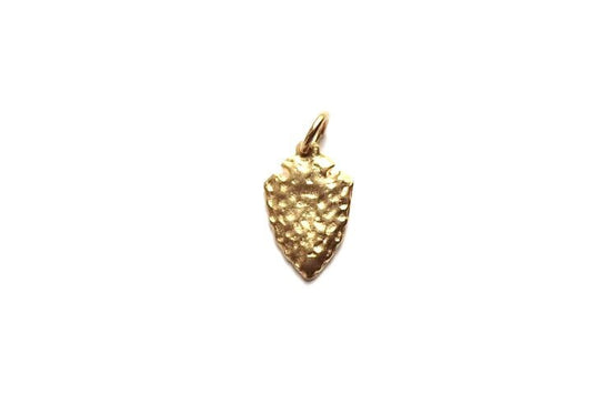 Gold Arrowhead Charm, Gold Arrowhead, Tribal Jewelry, Indian Pendant, Seminole, FSU, Native American Charm, Arrow Charm, Jewelry Finding