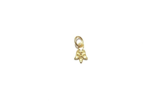 Gold Lily of the Valley Charm, Lily Charm, Pewter Charm, Flower Charm, Gold Flower, Gold Charm, Tiny Charm, Jewelry Making, Gold Lily