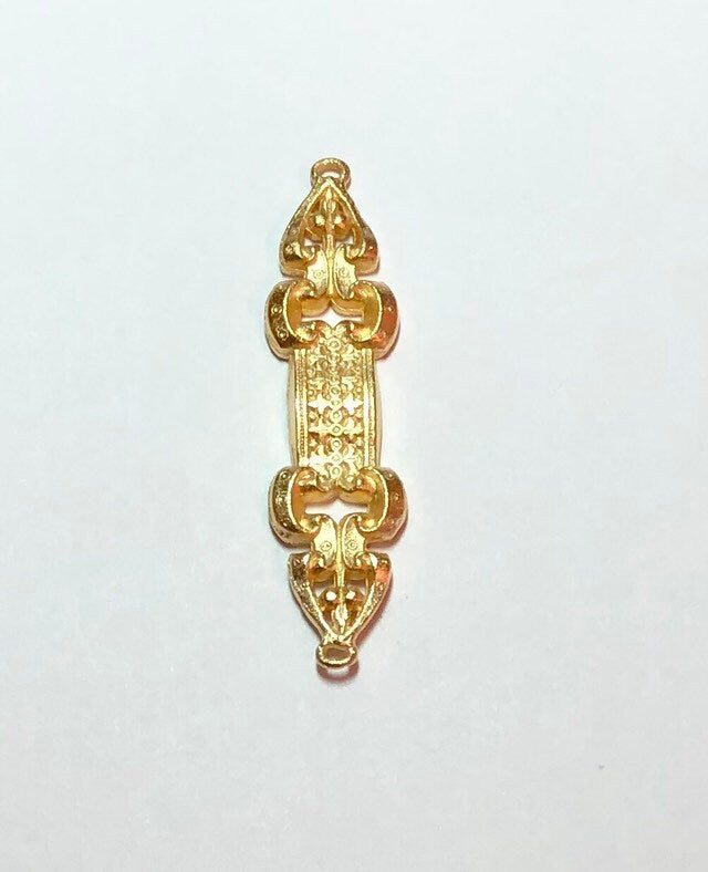 Gold Connector, Jewelry Connector, Vintage Jewelry Supply, Steampunk Component, Vintage Component, Jewelry Finding, Vintage Connector