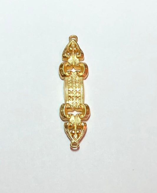 Gold Connector, Jewelry Connector, Vintage Jewelry Supply, Steampunk Component, Vintage Component, Jewelry Finding, Vintage Connector