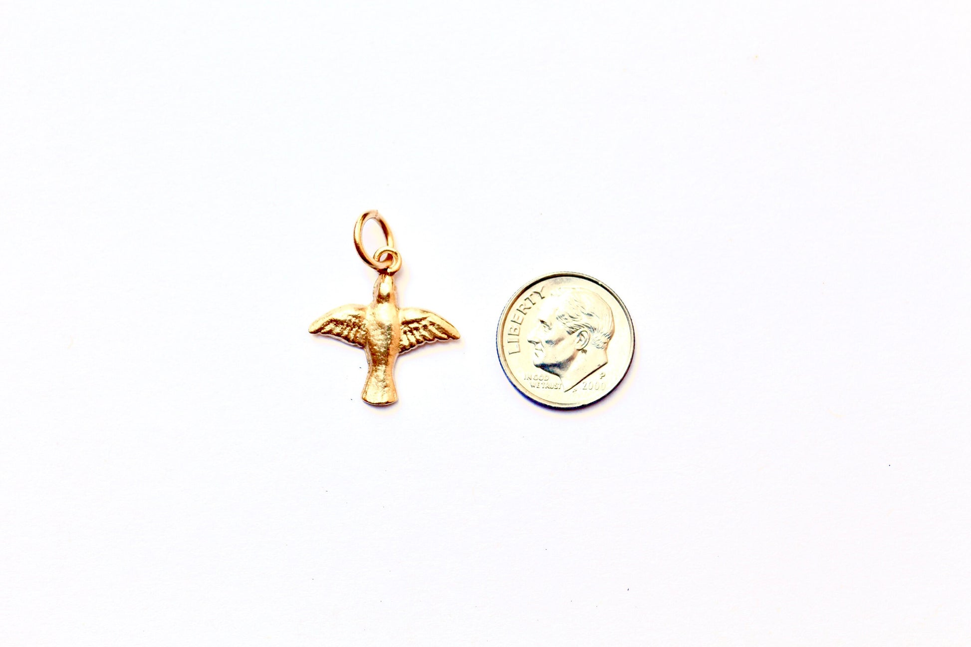 Gold Bird Pendant, Sparrow Charm, Gold Charm, Charm Bracelet, Bird Charm, Pewter Charm, Bird Jewelry, Bird Pendant, Gold Jewelry, Finding