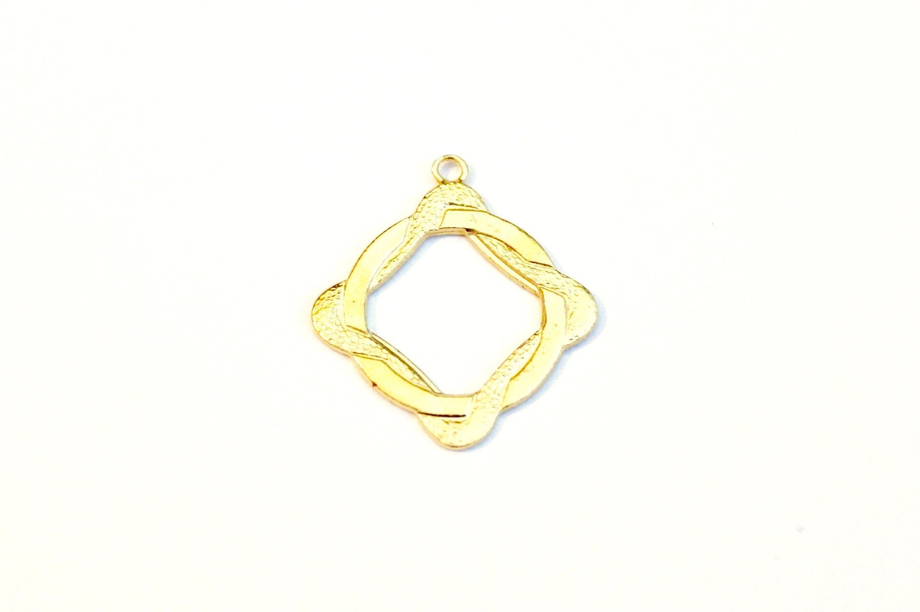 Gold Square Hoop Component, Braided Hoop, Square Hoop, Gold Hoop, Earring Component, Jewelry Making Supply, Jewelry Finding, Pewter Hoop