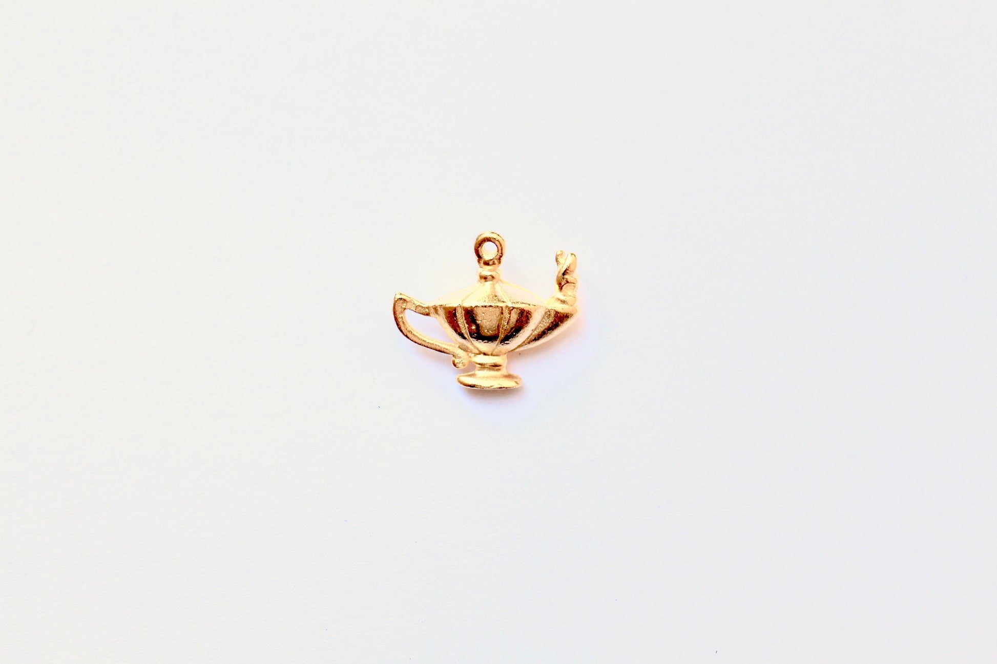 Gold Teapot Charm, Genie Lamp, Aladdin's Lamp, Magic Lamp, Disney Charm, Disney Jewelry, Gold Charm, Charm Bracelet, Jewelry Making, Genie