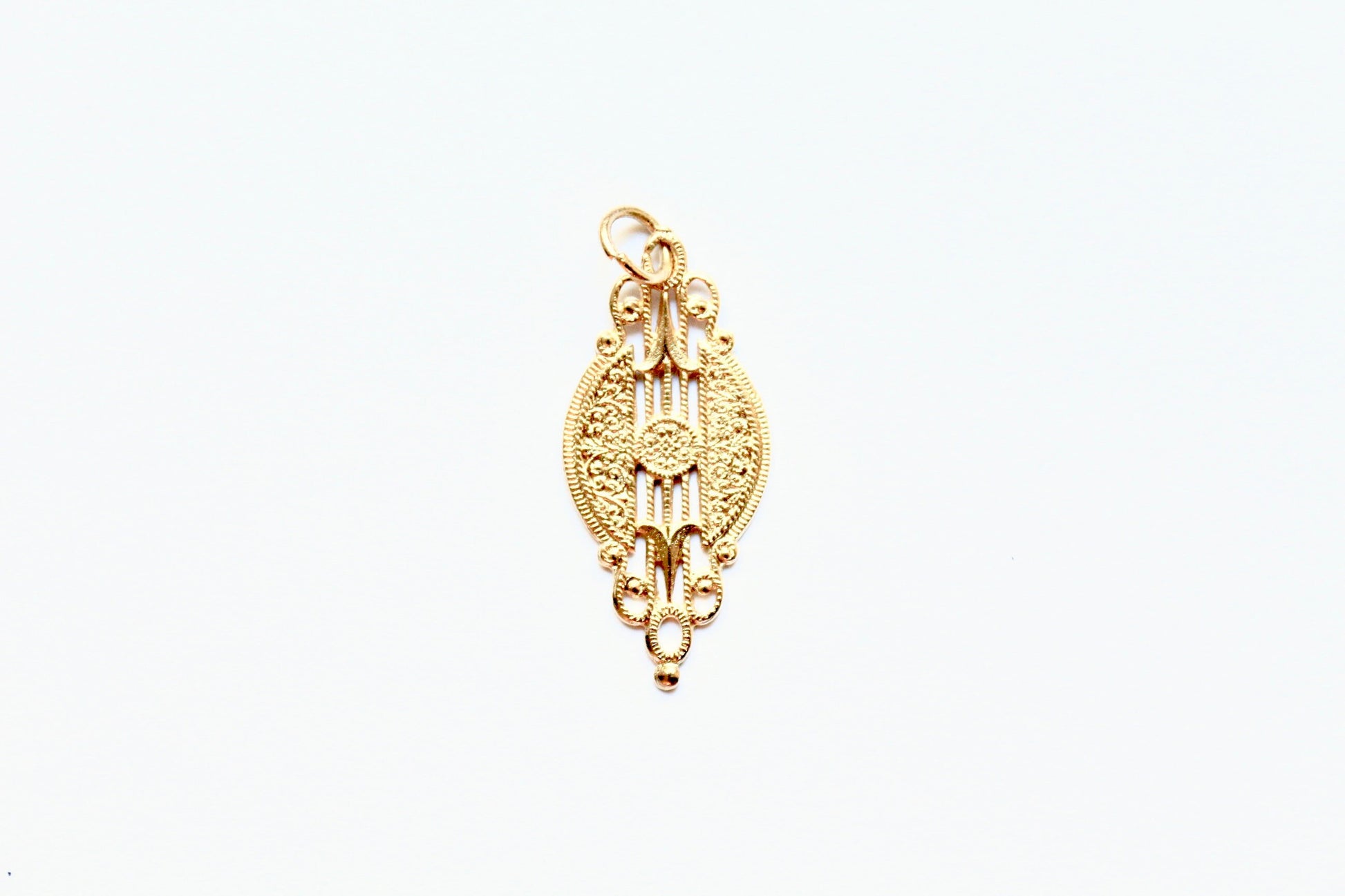 Gold Deco Connector, Vintage Connector, Antique Supply, Antique Jewelry, Art Deco Jewelry, Earring Component, Pewter Finding, Britannium