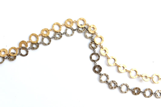 Wholesale Ring Chain, Doughnut Chain, Brass Chain, Chain by the Foot, Jewelry Supply, Jewelry Finding, Necklace Chain, Jewelry Design, Chain