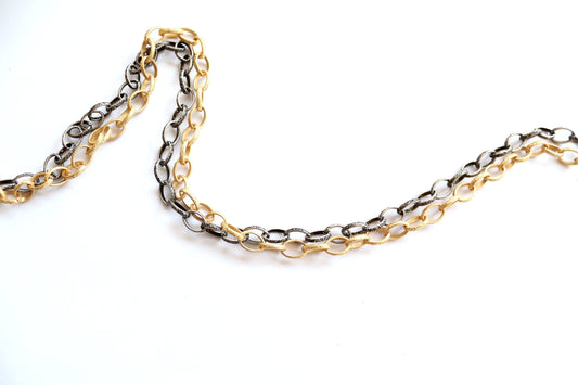 Celtic Chain, Oval Link Chain, Gold Chain, Silver Chain, Jewelry Design, Bulk Chain, Chain by the Foot, Wholesale Chain