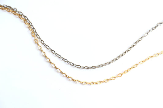 Oval Link Chain, Bulk Chain, Gold Chain, Silver Chain, Wholesale Chain, Chain by the Foot, Jewelry Design, Jewelry Making