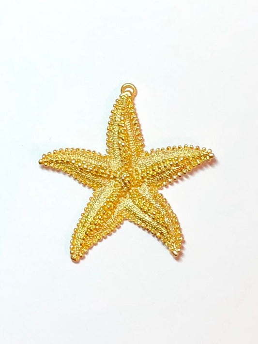 Starfish Pendant, Statement Pendant, Ocean Jewelry, Beach Jewelry, Large Pendant, Gold Pendant, Silver Pendant