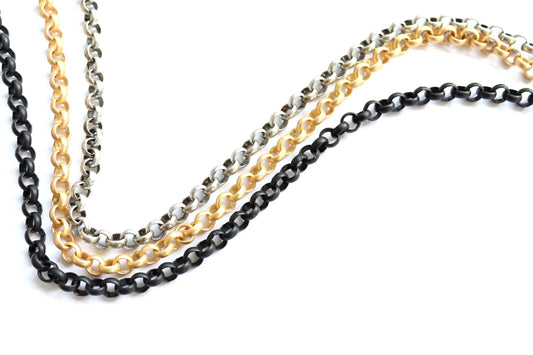 Bulk Jewelry Making Chain, Wholesale Chain, Bulk Chain, Jewelry Finding, Jewelry Making, Rolo Chain, Heavy Chain, Gold Chain,Silver Chain