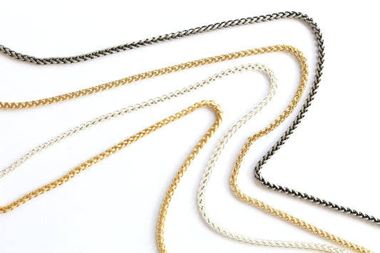 Wheat Chain By The Foot, Snake Chain, Brass Chain, Silver Chain, Gold Chain, Jewelry Supply, Jewelry Finding, Bulk Chain, Wholesale Chain