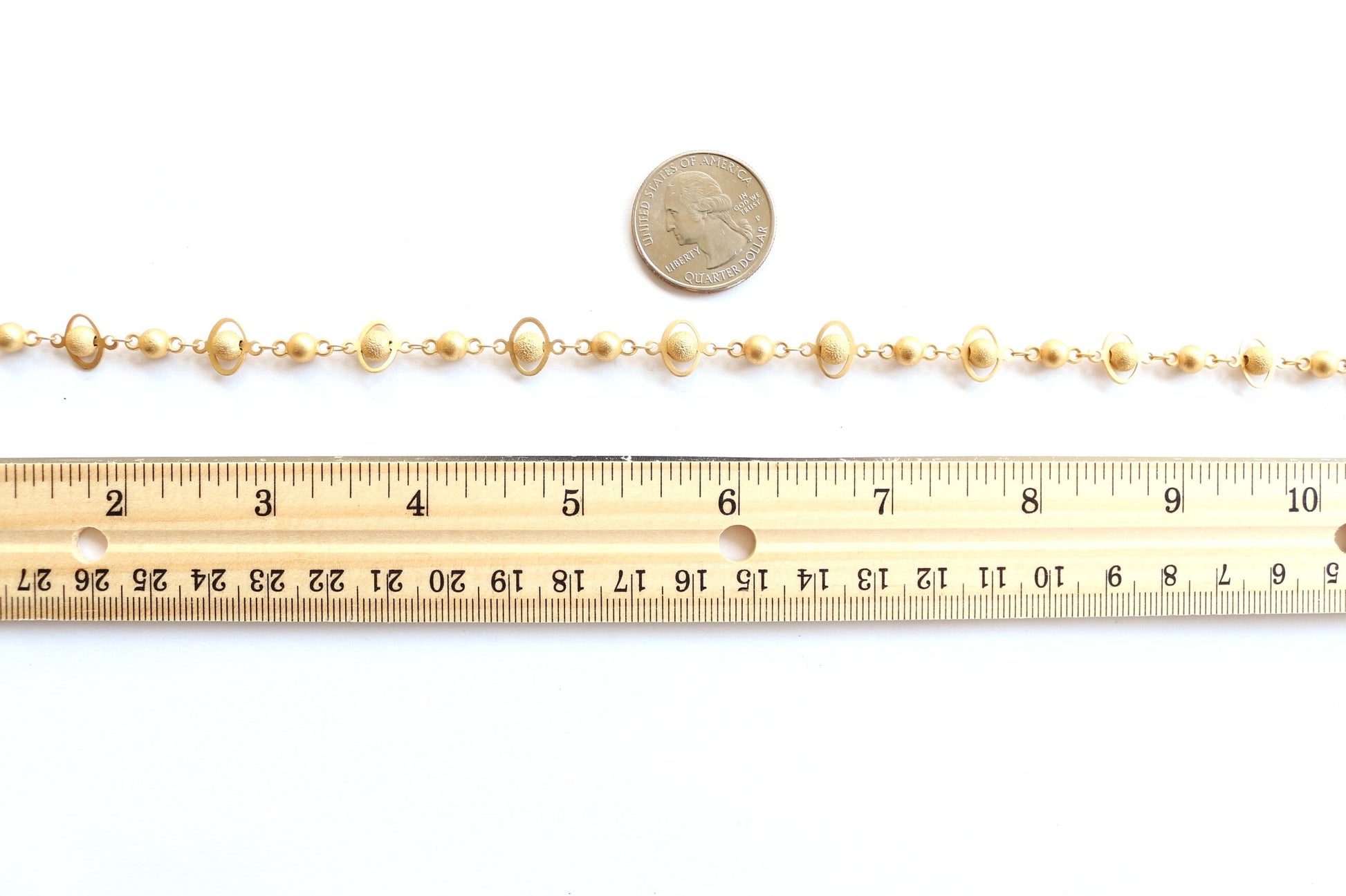 Planet Chain, Beaded Chain, Wholesale Chain, Gold Chain, Silver Chain, Rosary Chain, Chain by the Foot, Saturn Chain