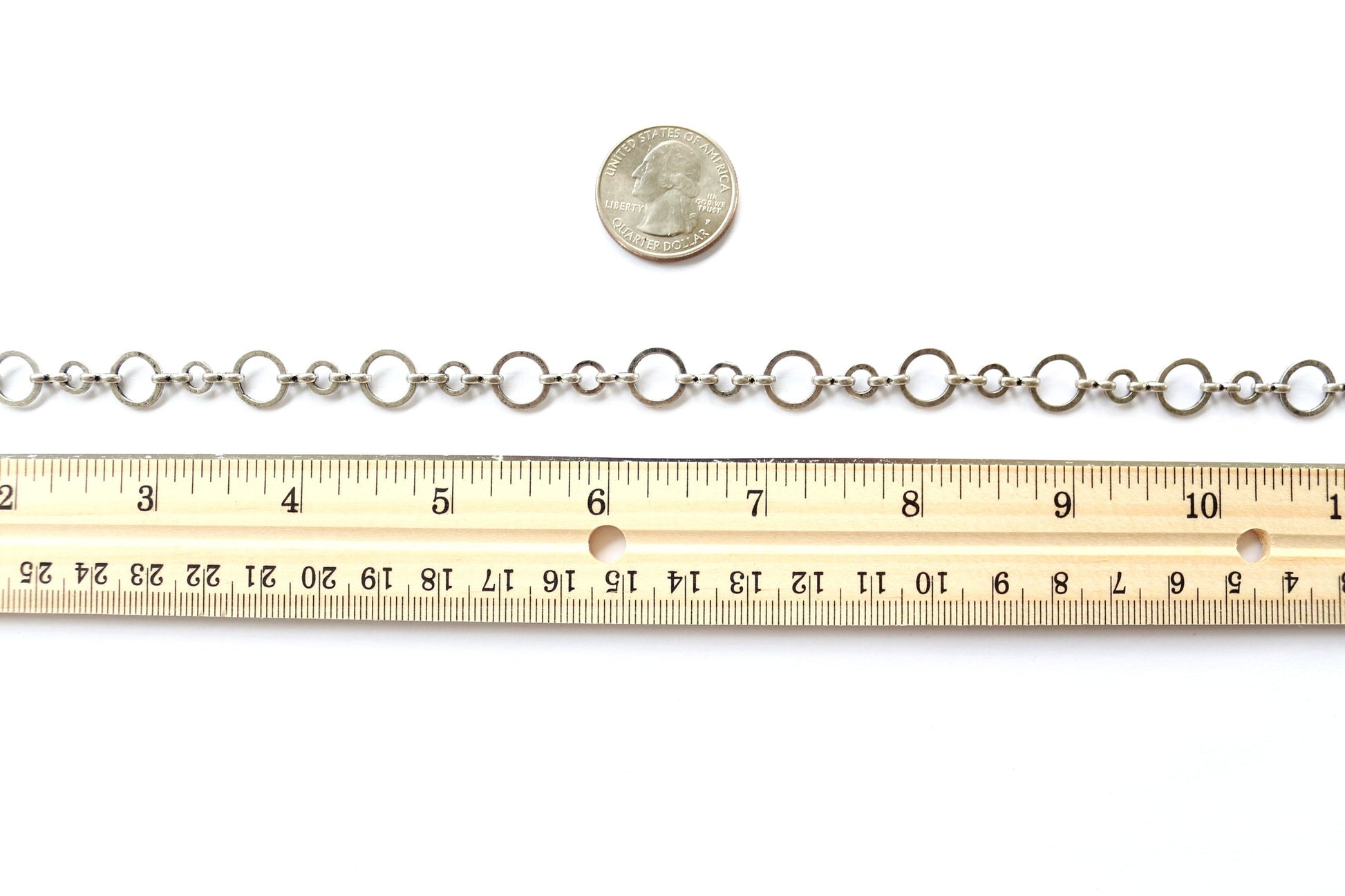 Bulk Chain By The Foot, Loop Chain, Circle Chain, Jewelry Finding, Jewelry Supplier, Necklace Chain, Charm Bracelet Chain, Gold Chain,Silver