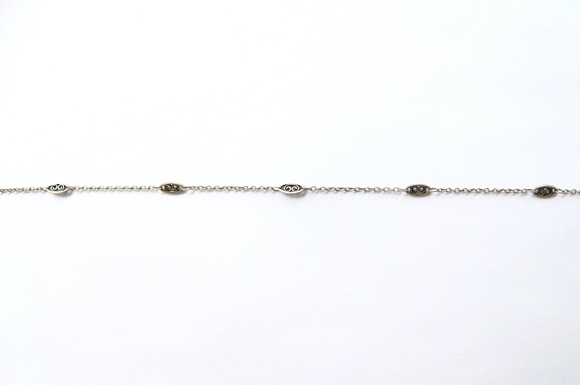 Bulk Link Chain, Jewelry Making Link Chain, Wholesale Chain, Bulk Chain, Fine Filigree Chain, Sectioned Chain, Brass Chain, Gold