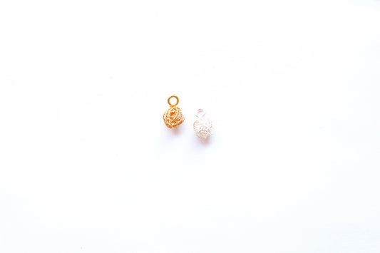 Balinese Silver Knot Charm, Sailor Knot, Bali Charm, Silver Knot, Gold Knot, Jewelry Finding, Nautical Charm, Jewelry Component, Bali