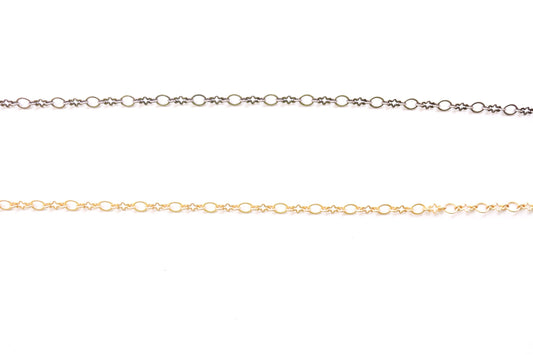 Squoval Starburst Chain, Jewelry Making, Link Chain, Wholesale Chain, Bulk Chain,Jewelry Finding, Jewelry Making, Extender Chain, Loop Chain
