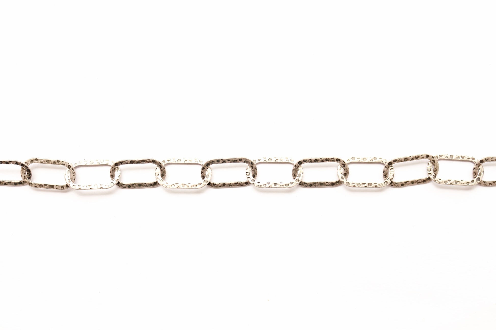 Large Hammered Paperclip Chain, Hammered Chain, Link Chain, Textured Chain, Jewelry Supply, Chain by the Foot, Bulk Chain, Supply