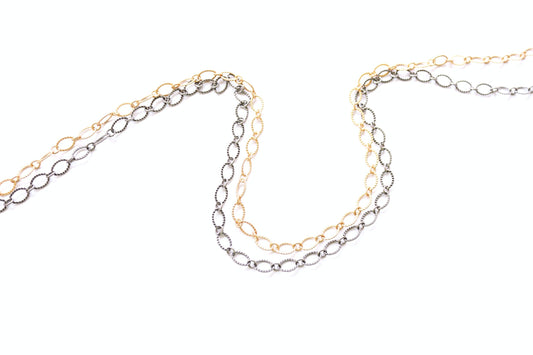 Etched Oval, Bulk Jewelry Making Corrugated Link Chain, Wholesale Chain, Bulk Chain, Jewelry Finding, Jewelry Making, Oval Link Chain