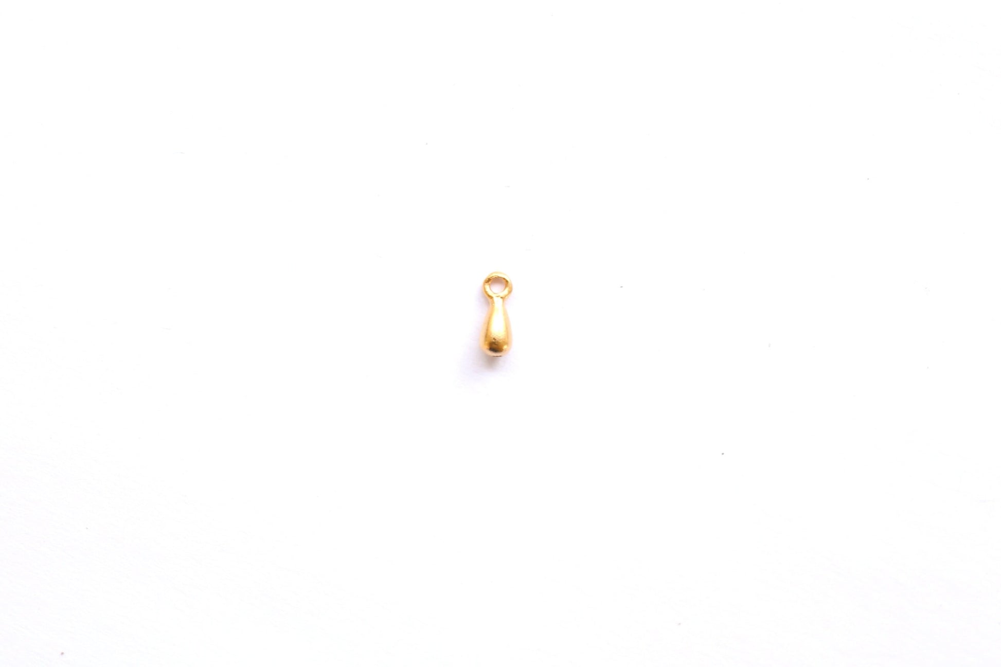 Minimalist Tiny Teardrop Charm, 3D Teardrop, Bali Silver Finding, Drop Charm, Balinese Silver, Jewelry Finding, Jewelry Component,Tiny Charm