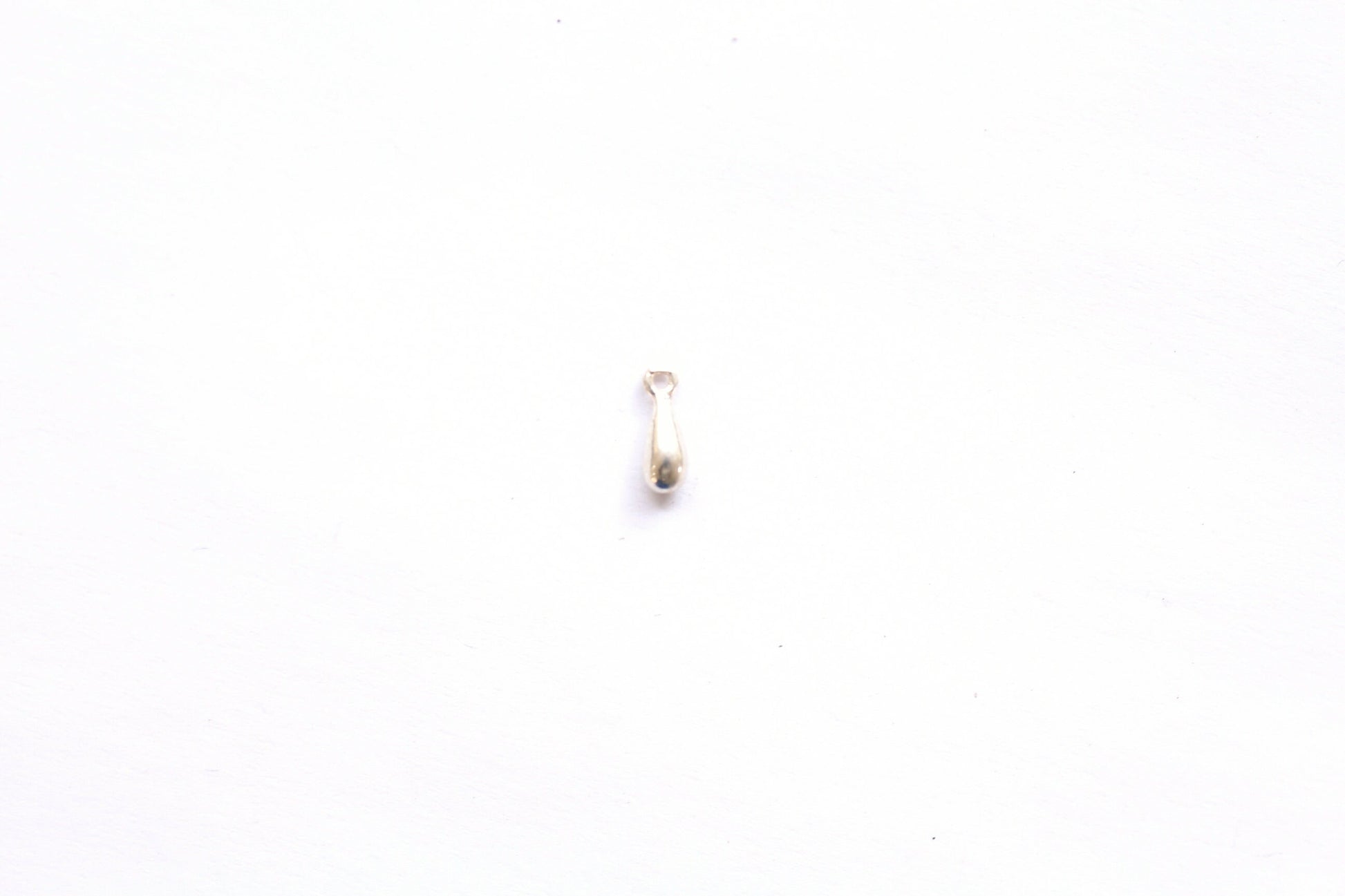 Minimalist Tiny Teardrop Charm, 3D Teardrop, Bali Silver Finding, Drop Charm, Balinese Silver, Jewelry Finding, Jewelry Component,Tiny Charm