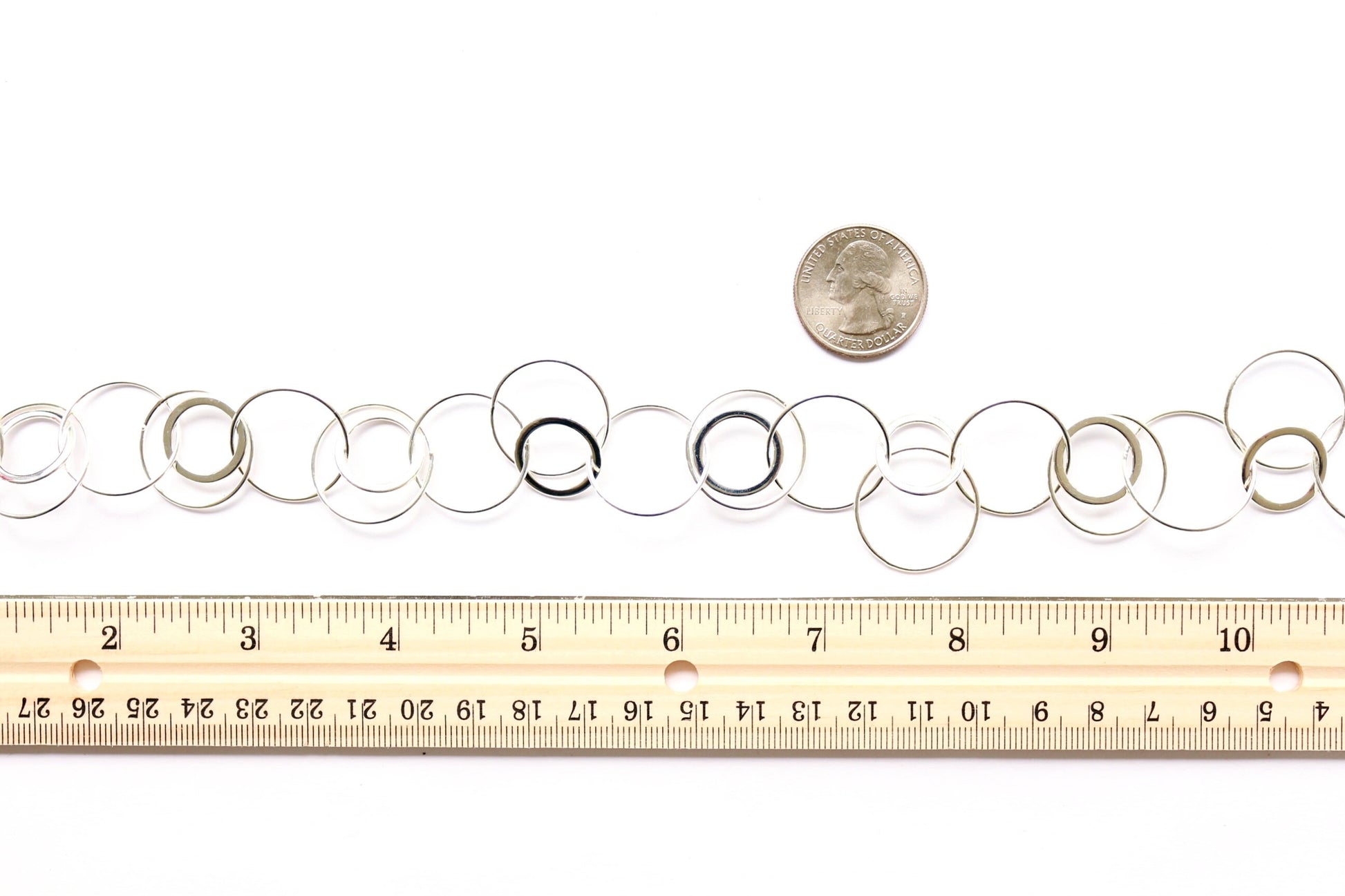 Wholesale Ring Chain, Brass Chain, Chain by the Foot, Jewelry Supply, Jewelry Finding, Necklace Chain, Loopy Chain, Loop Chain