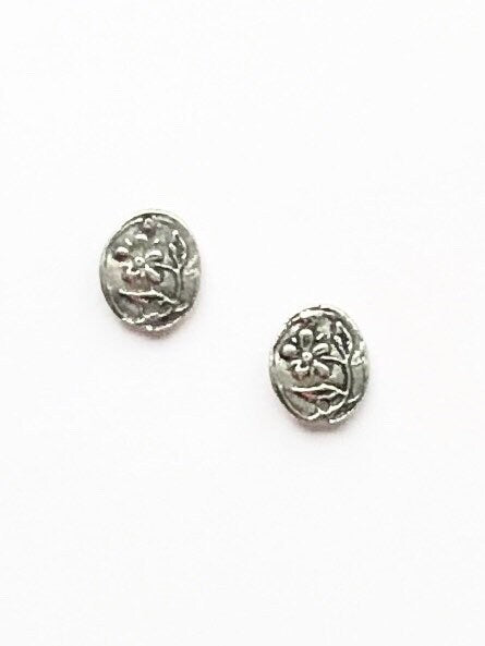 Flower Post, Gold Post, Silver Post, Earring Finding, Earring Supplies, Garden Post, Garden Earring, Flower Earring