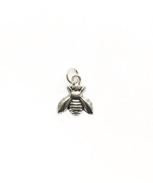 Bee Charm, Bumblebee, Queen Bee, Gold Charm, Silver Charm, Honeybee, Pewter Charm, Little Bee
