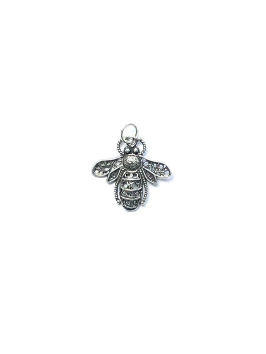 Bee Charm, Bumblebee, Queen Bee, Gold Charm, Silver Charm, Britannium, Honeybee, Pewter Charm, Bee Pendant