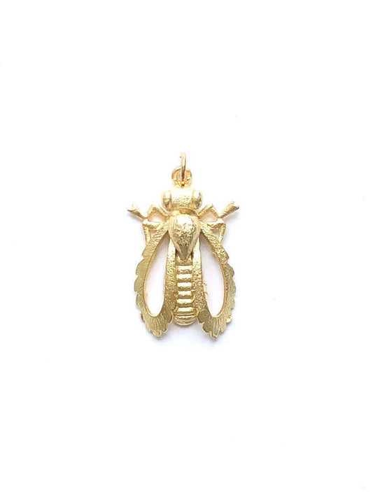 Bee Charm, Bumblebee, Queen Bee, Gold Charm, Silver Charm, Bee Pendant, Honeybee, Bumble Bee, Pewter Charm, Bee Pendant, Gold Bee