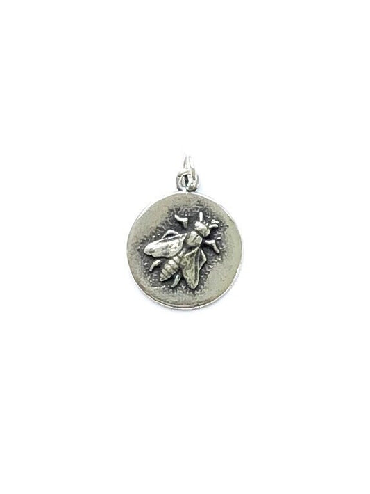 Bee Charm, Bumblebee, Queen Bee, Gold Charm, Silver Charm, Britannium, Honeybee, Coin Jewelry, Pewter Charm, Bumble Bee, Charm Bracelet