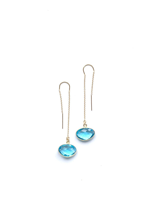 Threaders, Threader Earrings, Chain Earrings, U Center Threader, Sterling Earrings, Gold Earrings, Gold Filled Earrings, Sterling Threaders