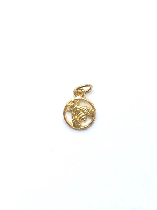 Bee Charm, Bumblebee, Queen Bee, Gold Charm, Silver Charm, Bee Pendant, Honeybee, Bumble Bee, Pewter Charm, Bee Pendant, Bee Coin
